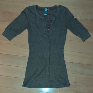 Brown Henley Top